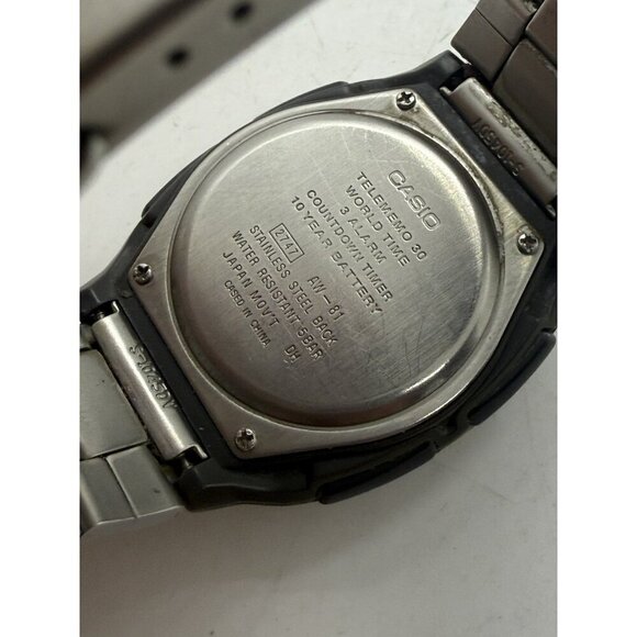 Casio AW-81D 2747 Illuminator Telememo Analog/Digital Men's Watch World Time - Picture 2 of 7